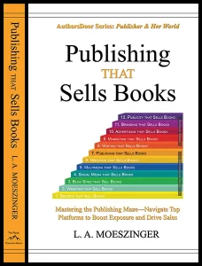 Book cover image of “Publishing that Sells Books” featuring title and artistic design elements.