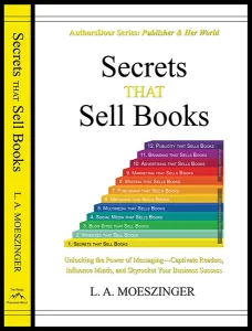 Book cover image of “Secrets that Sell Books” featuring title and artistic design elements.