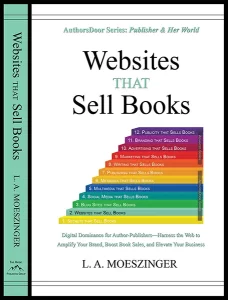 Front cover of the book ‘Websites that Sell Books’ featuring title and graphic design.