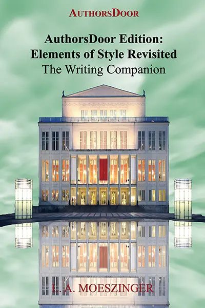 Book cover image of “AuthorsDoor Edition Elements of Style Revisited” featuring title and artistic design elements.